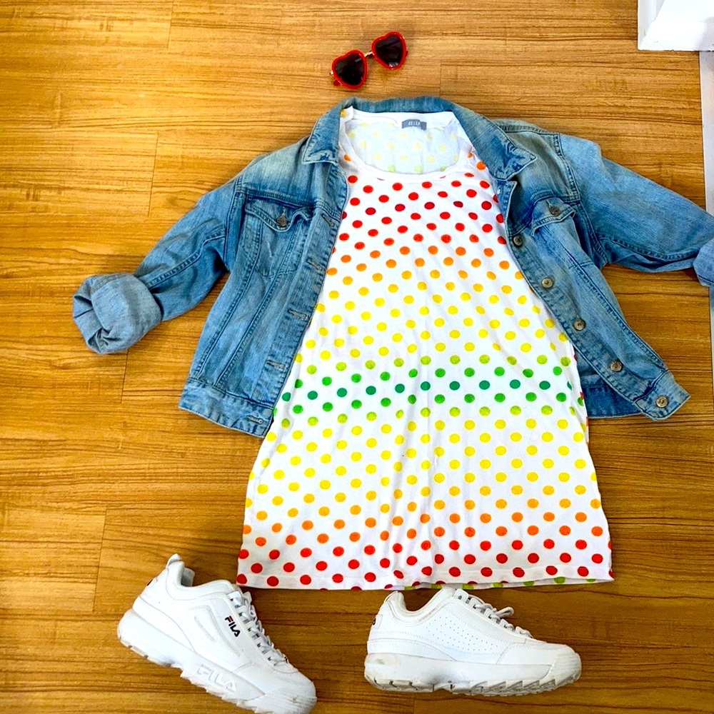 Colorful Dotted & Spotted Tee